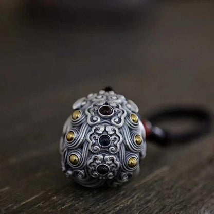 Sterling Silver Pixiu Fortune Charm — Good Luck & Wealth Guardian