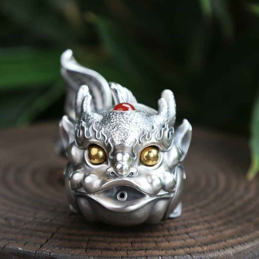 chiwen incense holder — oriental protection of serenity & calm
