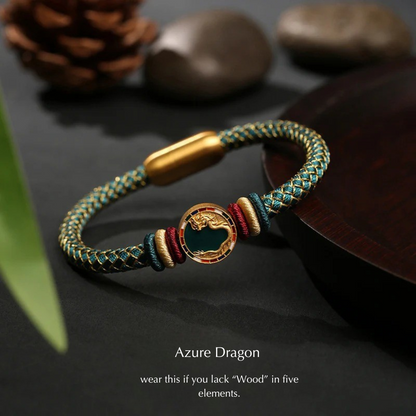 Five Elements Spirit Beast Bracelet – New Chinese-Style Design in S925 Silver