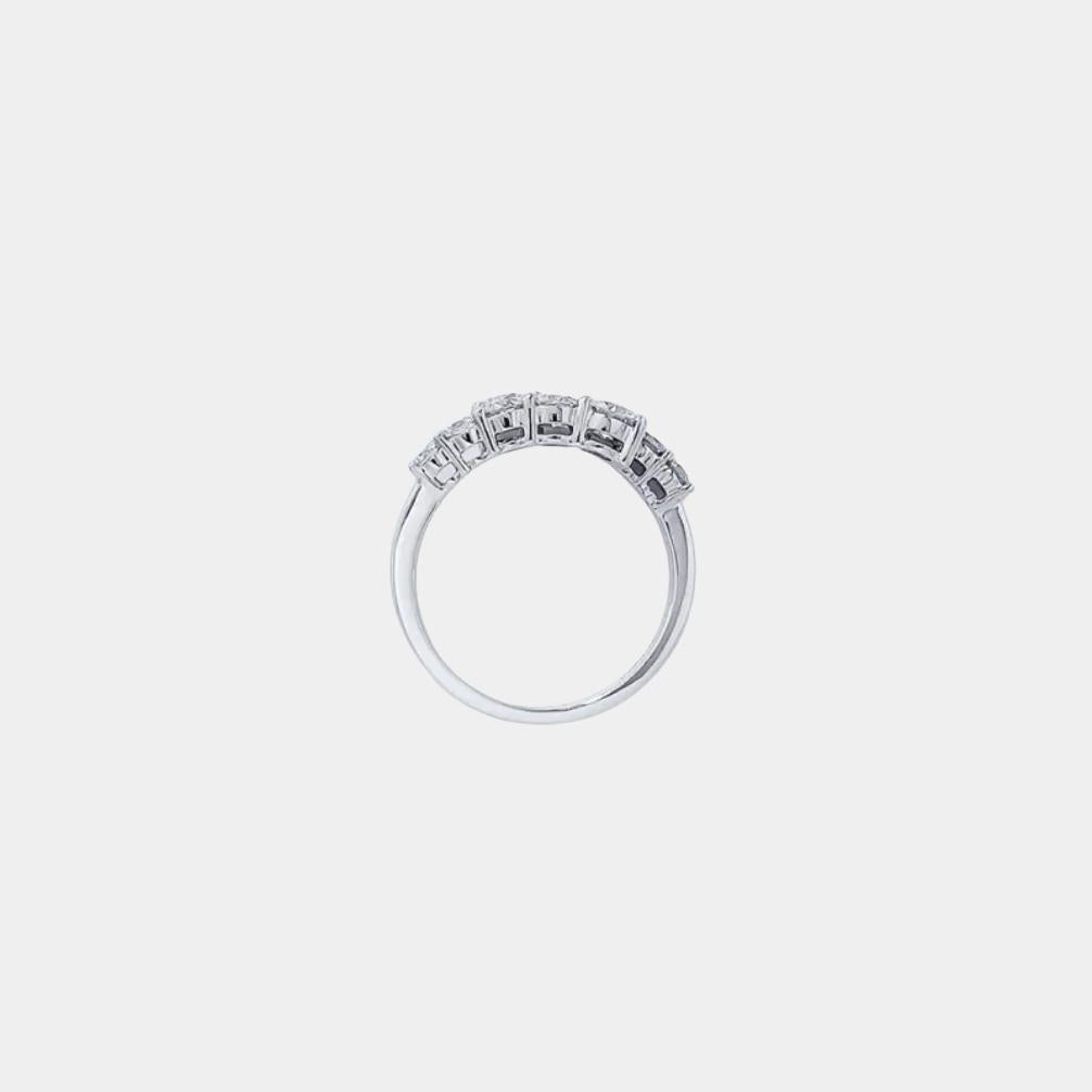 french-inspired crossover lab-grown diamond band ring in pt950 platinum