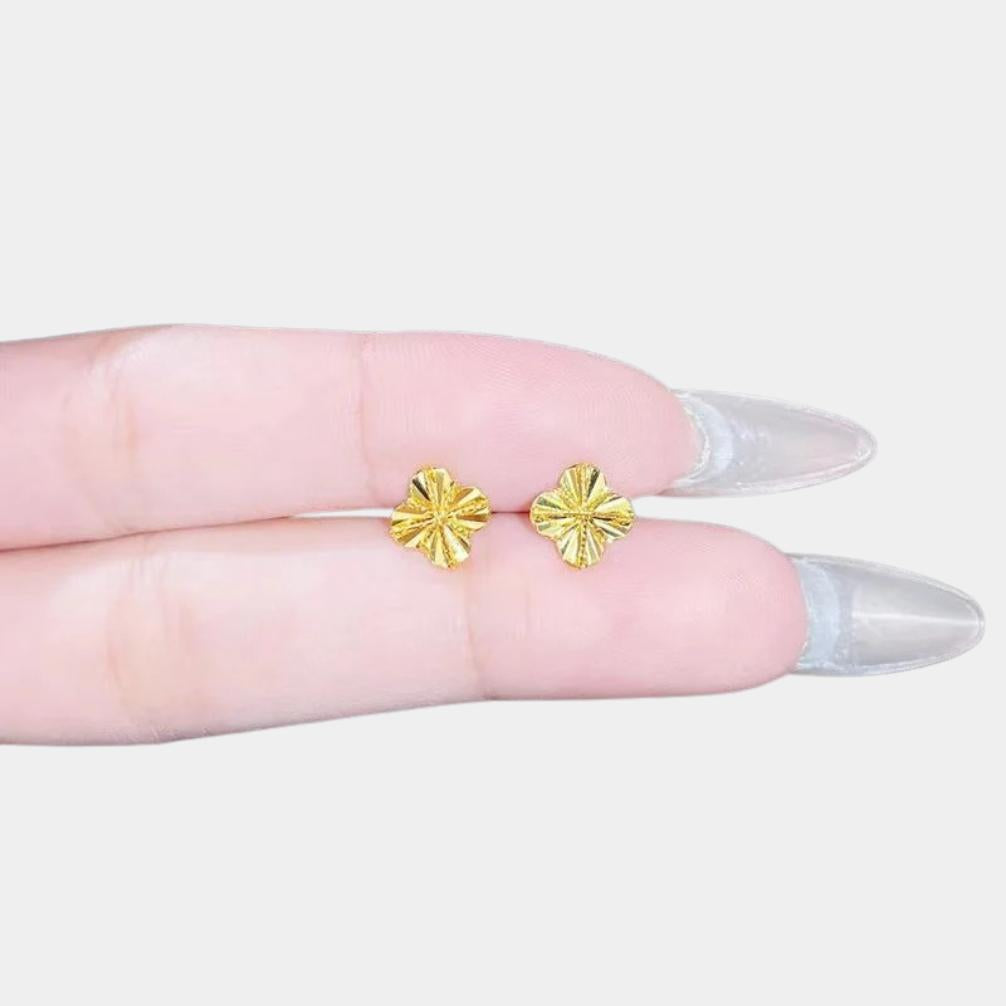 24k gold cnc wire-wrapped hoop earrings (curved hook & needle)