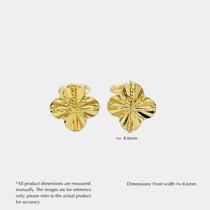 24K Gold CNC Wire-Wrapped Hoop Earrings (Curved Hook & Needle)