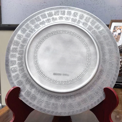 Sterling Silver Dragon Plate – 3D Relief Craftsmanship