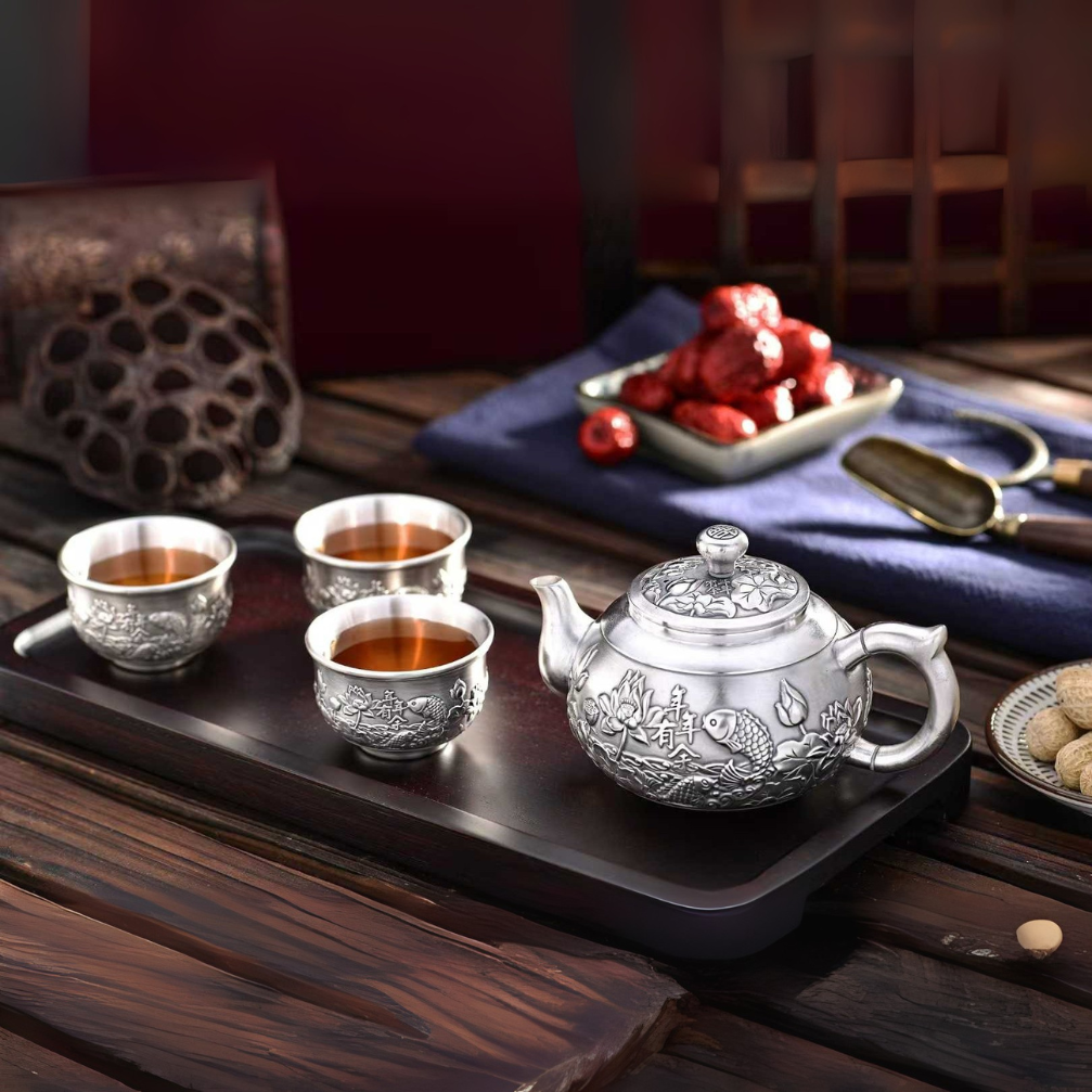 tea ceremony silver set – gift box edition (abundance year after year)