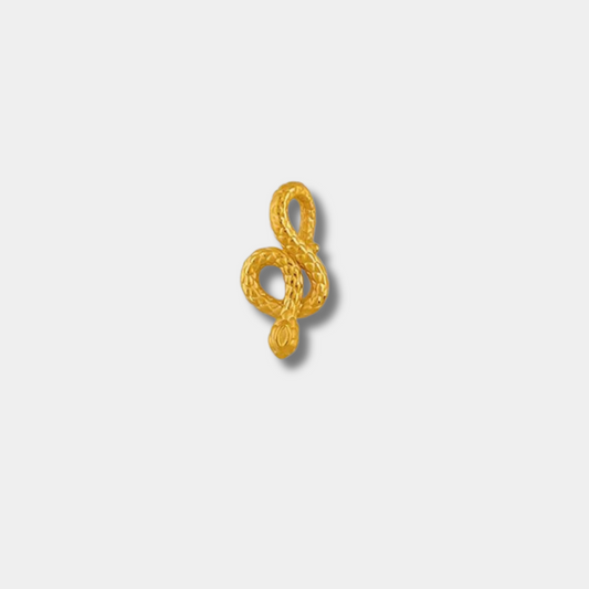 Year of the Snake 3D Solid Gold 999 Hollow Snake Pendant – Snake Dance Edition