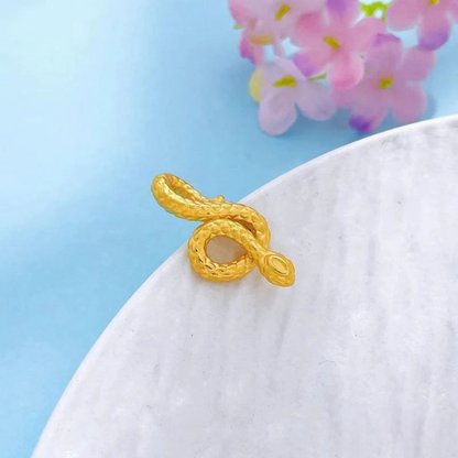 Year of the Snake 3D Solid Gold 999 Hollow Snake Pendant – Snake Dance Edition