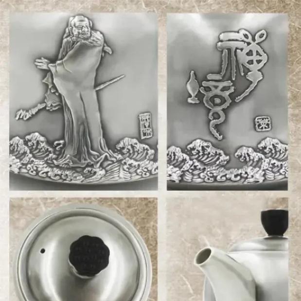 zen harmony sterling silver teapot