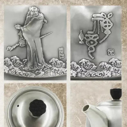 Zen Harmony Sterling Silver Teapot