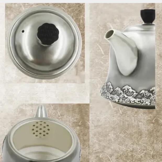 zen harmony sterling silver teapot