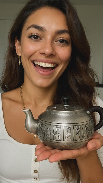 Master Sage Sterling Silver Teapot